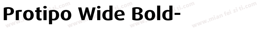 Protipo Wide Bold字体转换